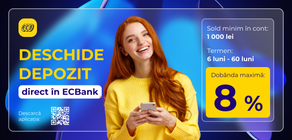 Descoperă oferta de 8% la noul depozit de la EuroCreditBank